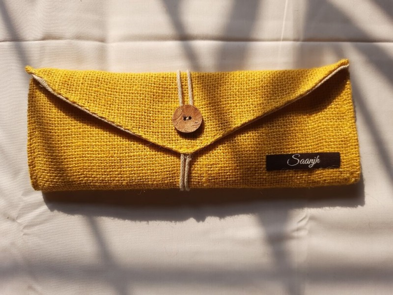 Saanjh Jute 3-Fold Envelope Pouch